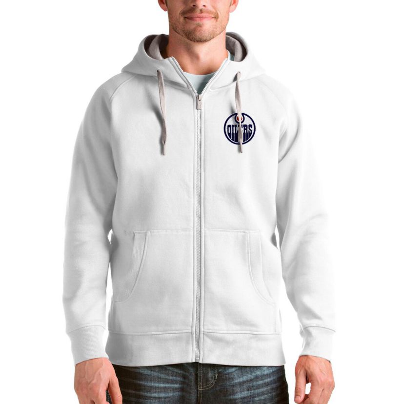 NHL Edmonton Oilers Logo Victory Full-Zip Hoodie