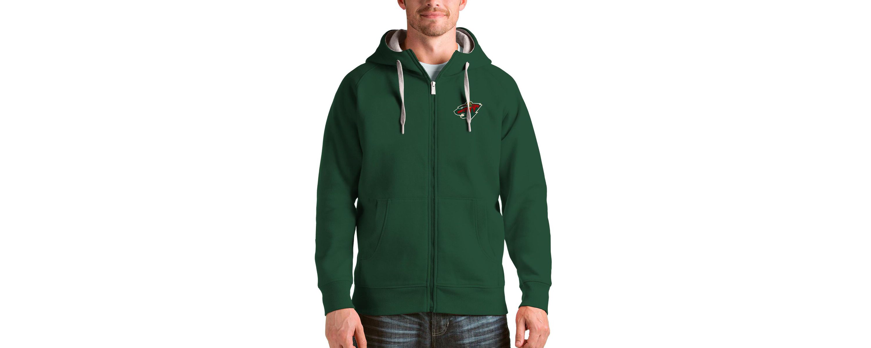 NHL Minnesota Wild Logo Victory Full-Zip Hoodie