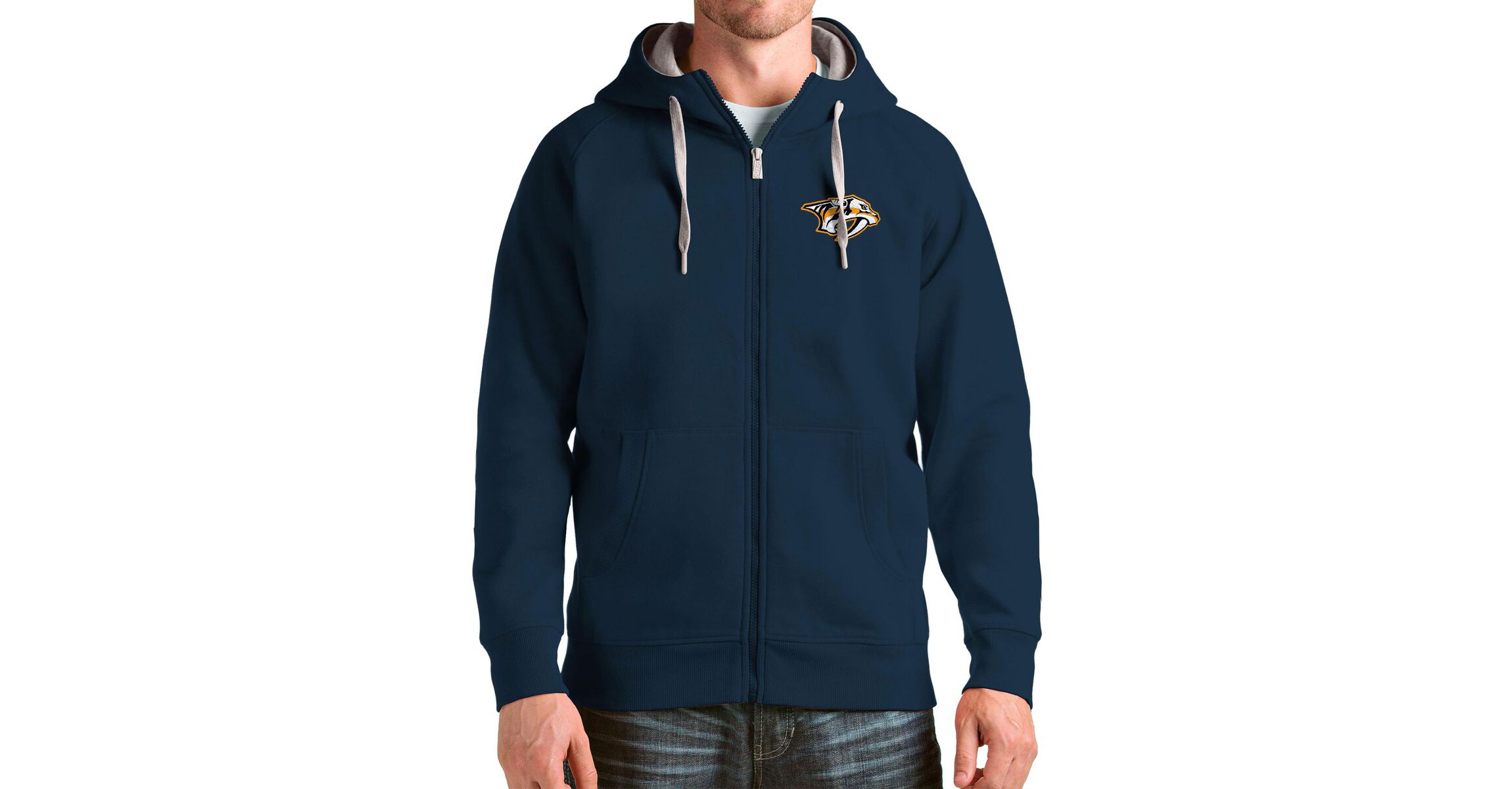 NHL Nashville Predators Logo Victory Full-Zip Hoodie