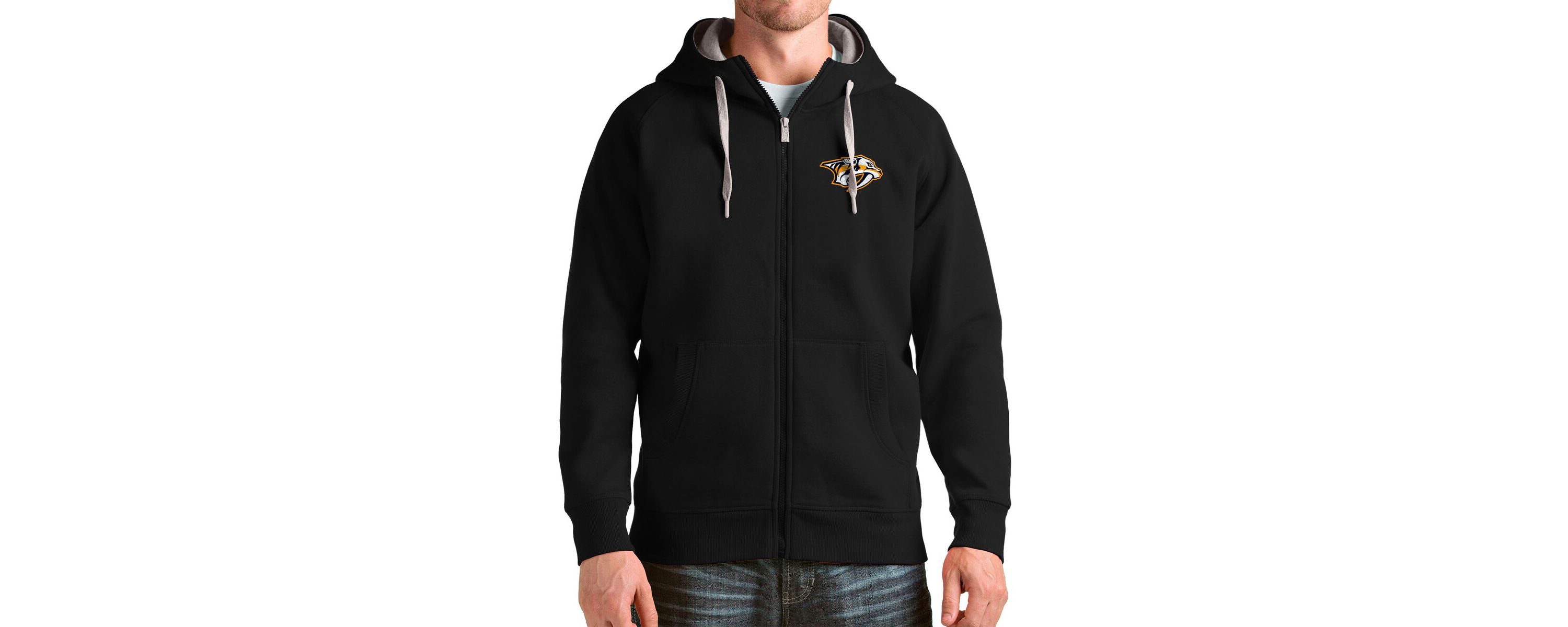 NHL Nashville Predators Logo Victory Full-Zip Hoodie