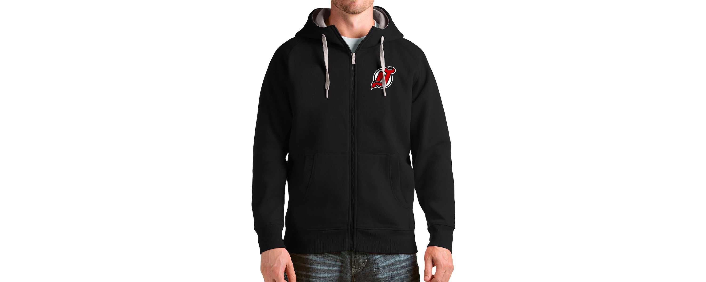 NHL New Jersey Devils Logo Victory Full-Zip Hoodie