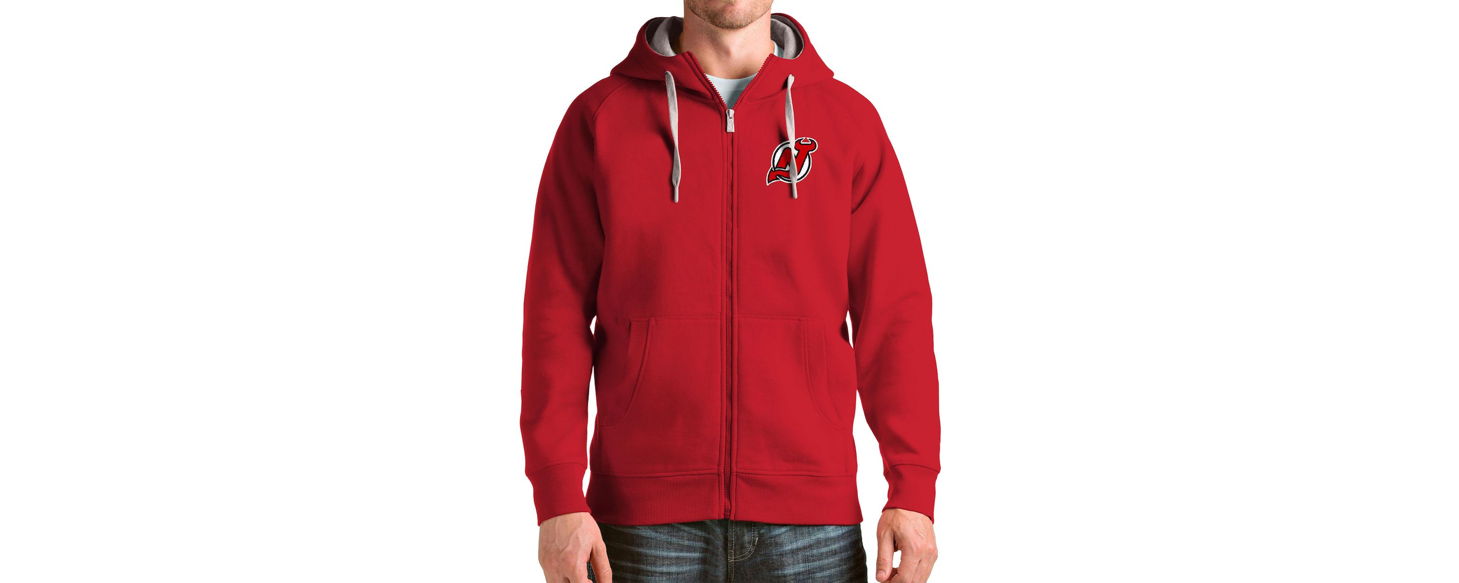 NHL New Jersey Devils Logo Victory Full-Zip Hoodie