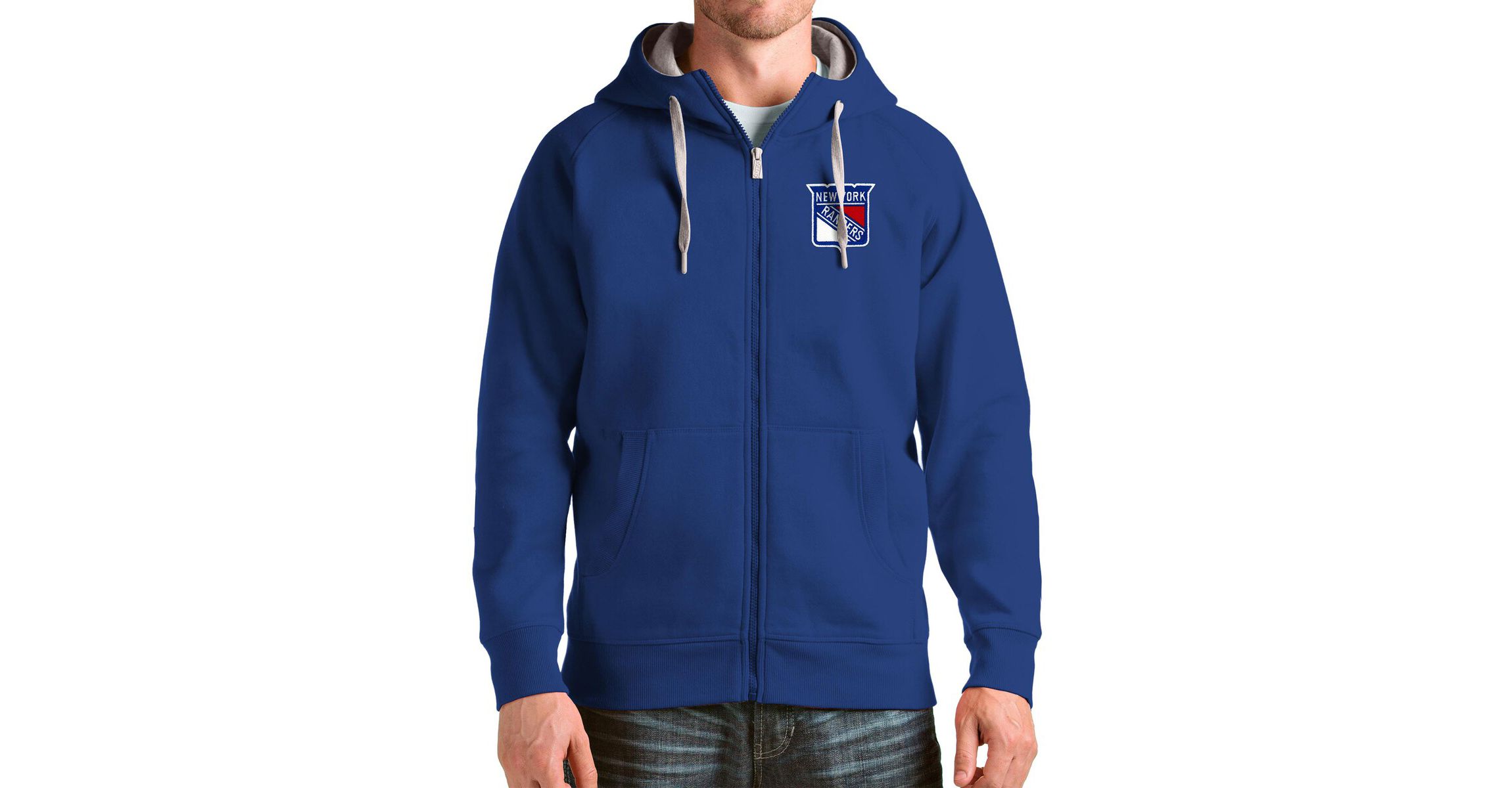 NHL New York Rangers Logo Victory Full-Zip Hoodie