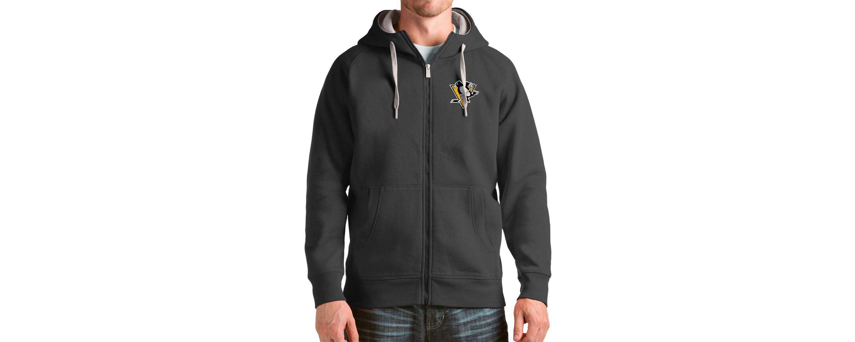 NHL Pittsburgh Penguins Logo Victory Full-Zip Hoodie