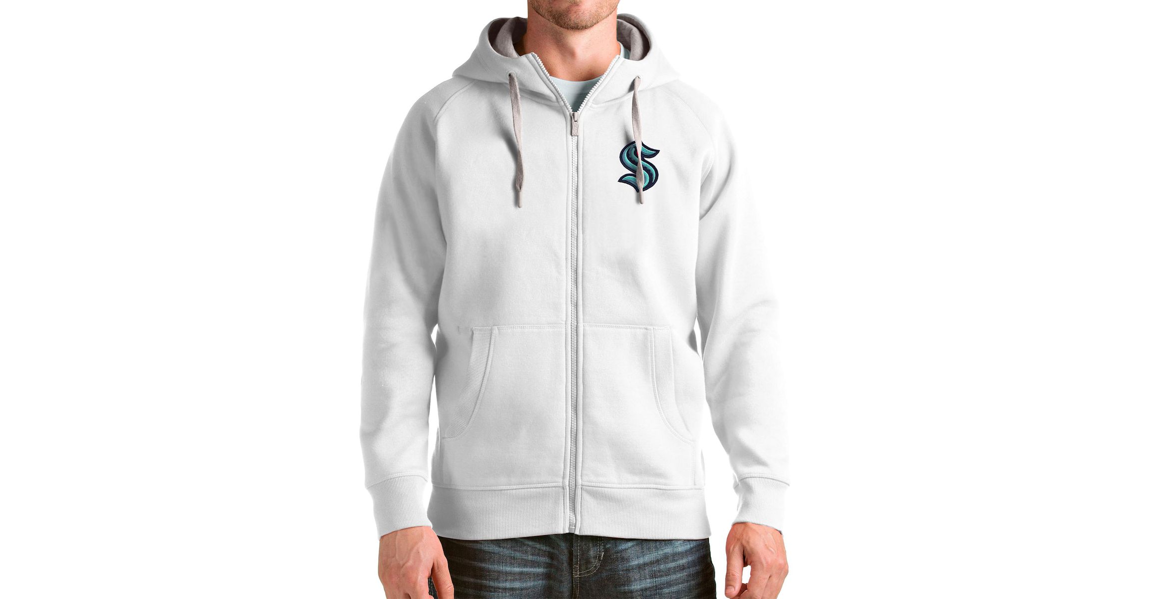 NHL Seattle Kraken Logo Victory Full-Zip Hoodie