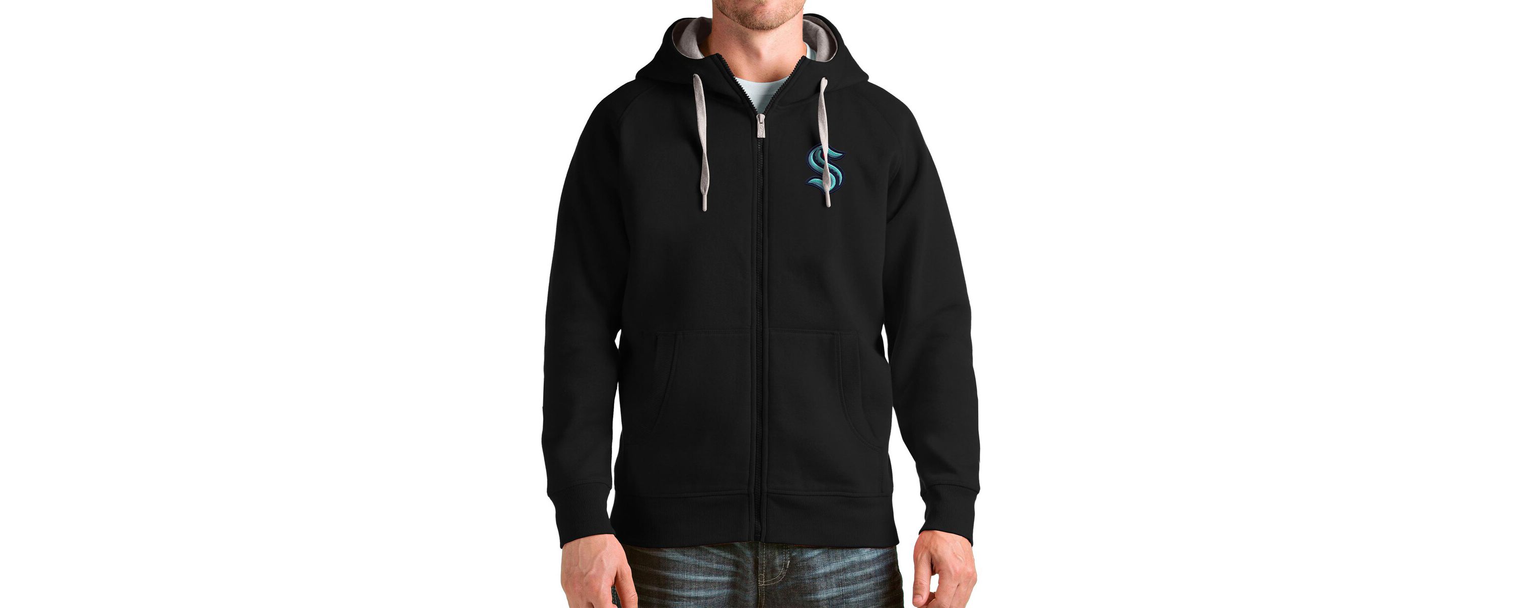 NHL Seattle Kraken Logo Victory Full-Zip Hoodie