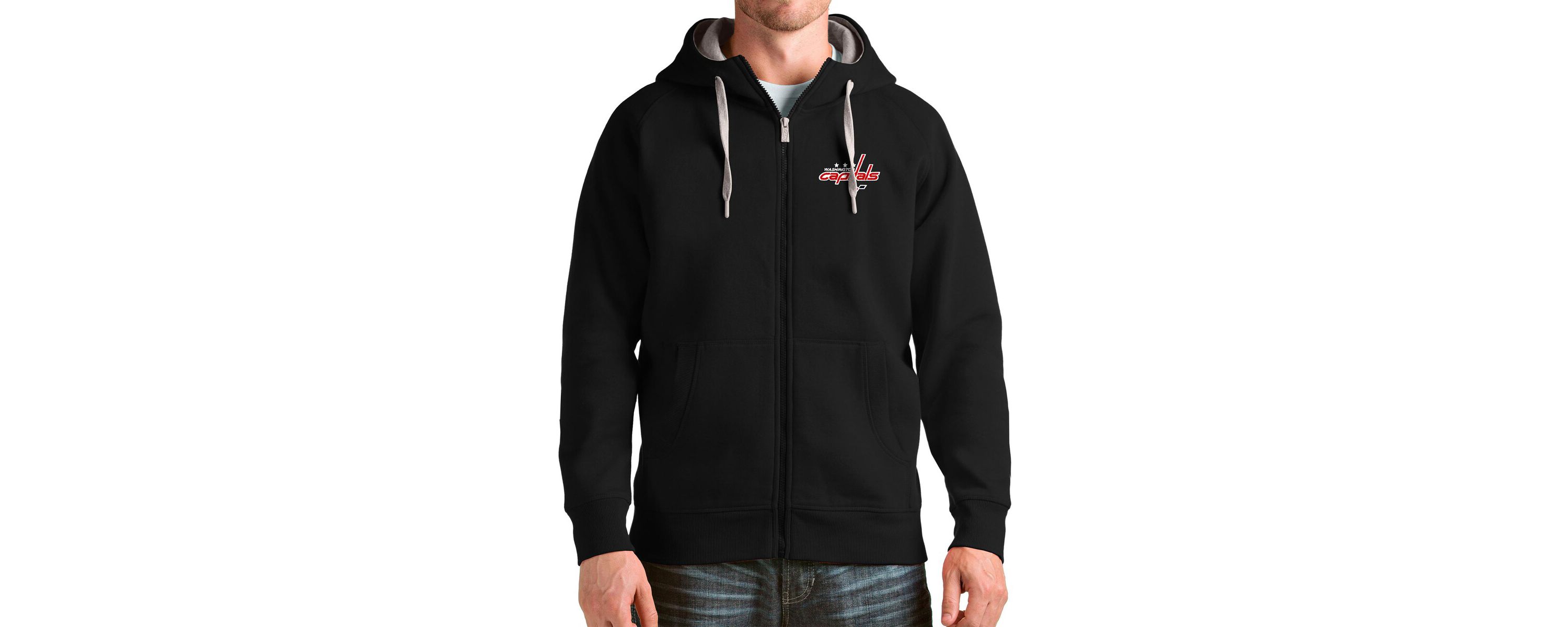 NHL Washington Capitals Logo Victory Full-Zip Hoodie