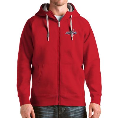 Antigua Men's NHL Washington Capitals Logo Victory Full-Zip Hoodie