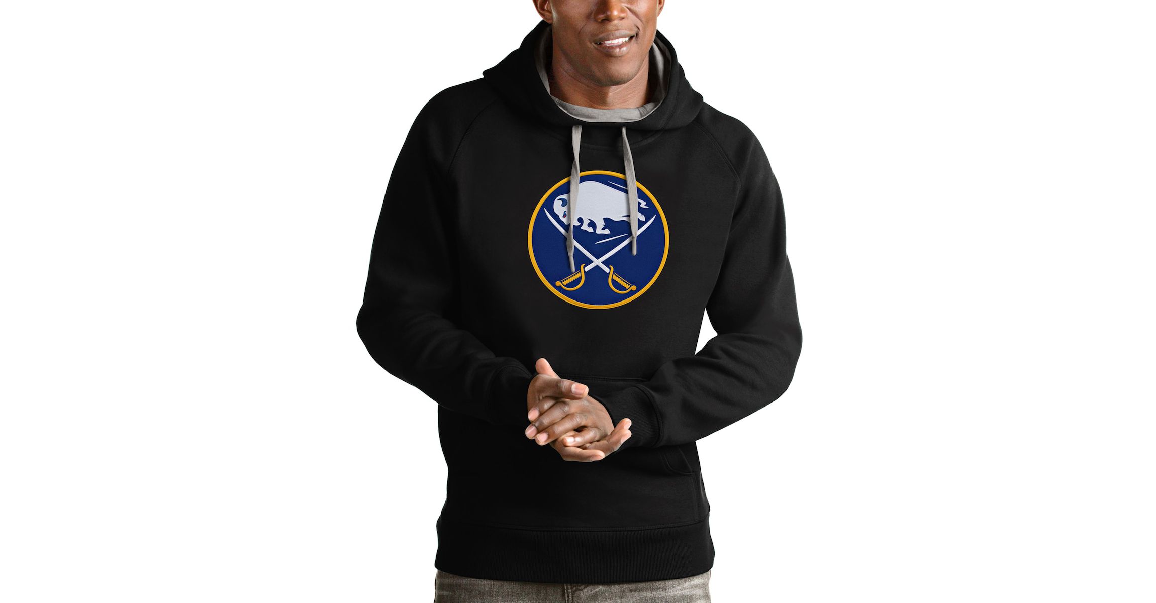 NHL Buffalo Sabres Logo Victory Pullover Hoodie