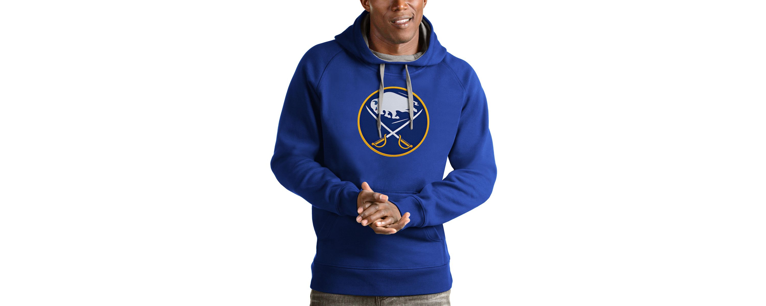 NHL Buffalo Sabres Logo Victory Pullover Hoodie