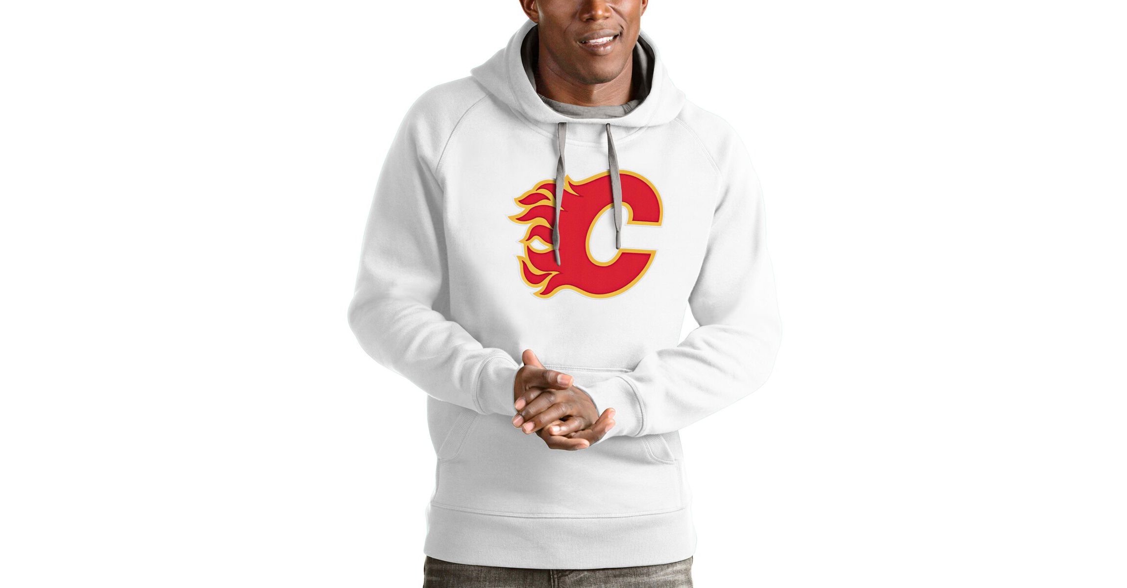 NHL Calgary Flames Logo Victory Pullover Hoodie