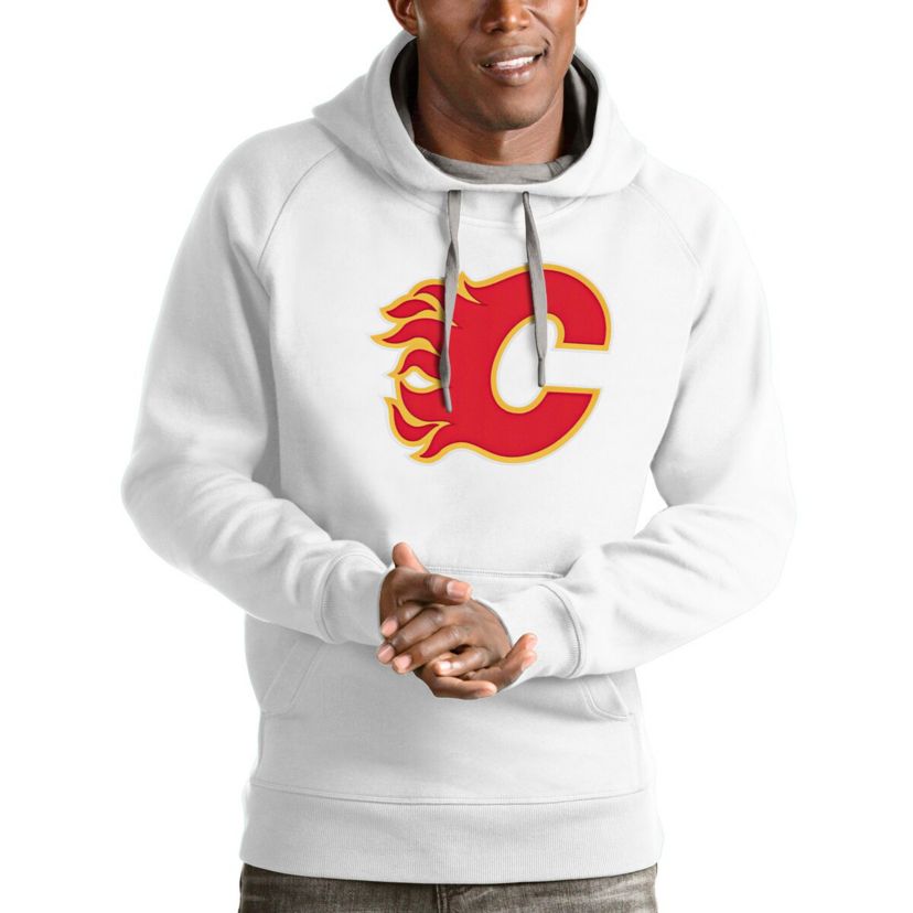 NHL Calgary Flames Logo Victory Pullover Hoodie