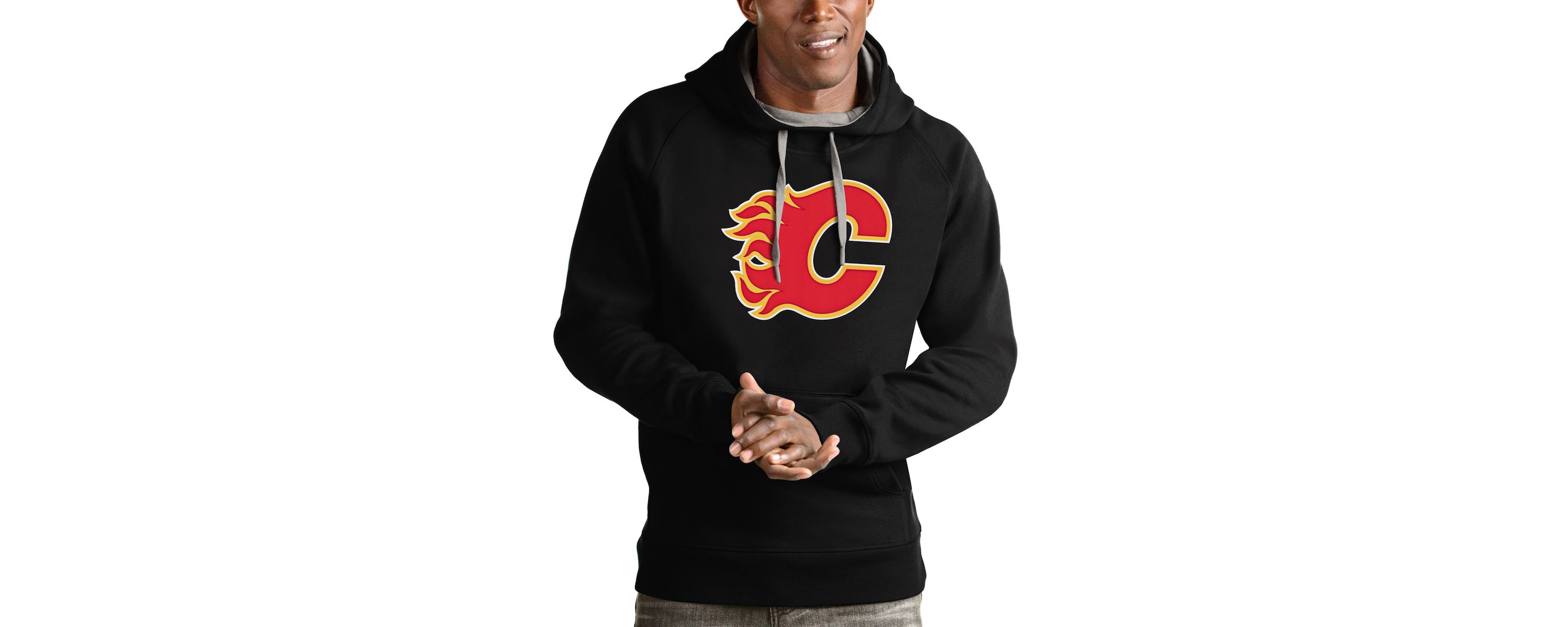 NHL Calgary Flames Logo Victory Pullover Hoodie