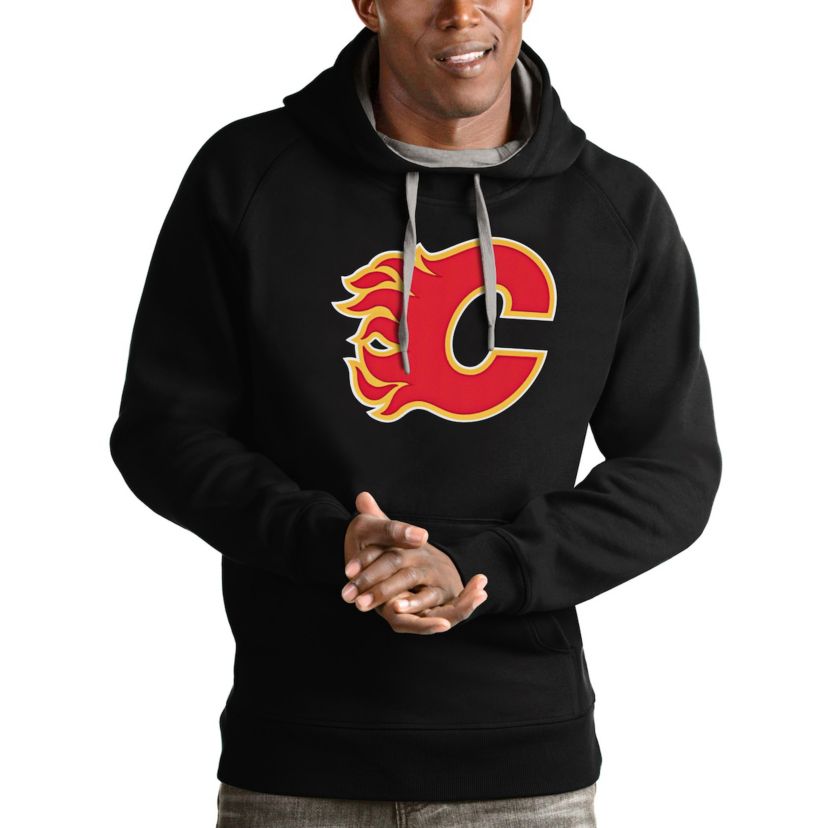 NHL Calgary Flames Logo Victory Pullover Hoodie