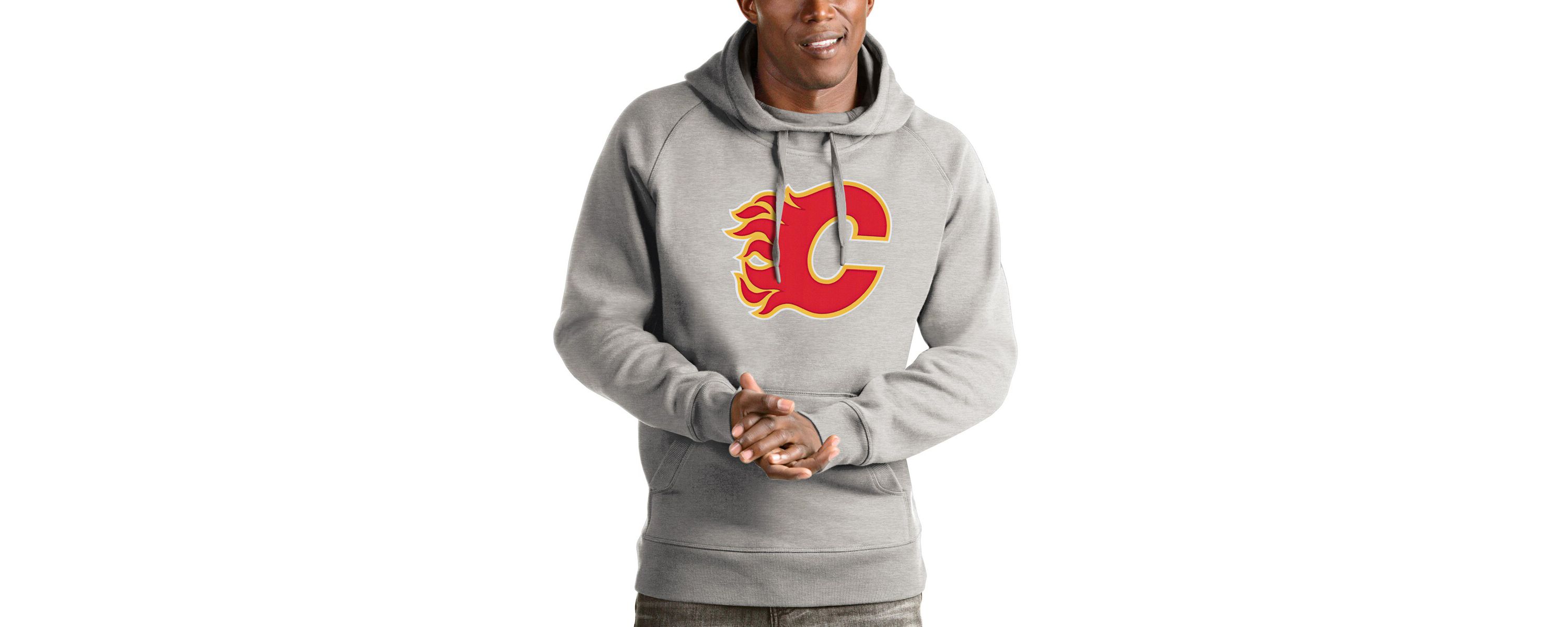 NHL ed Calgary Flames Logo Victory Pullover Hoodie