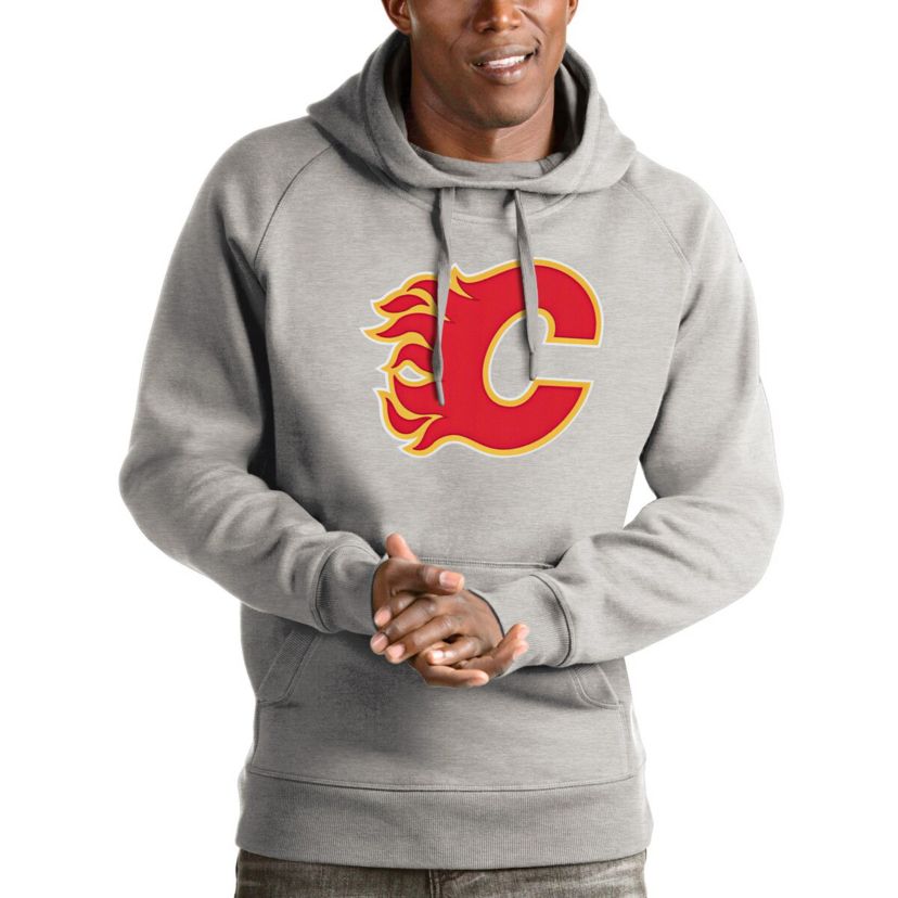 NHL ed Calgary Flames Logo Victory Pullover Hoodie