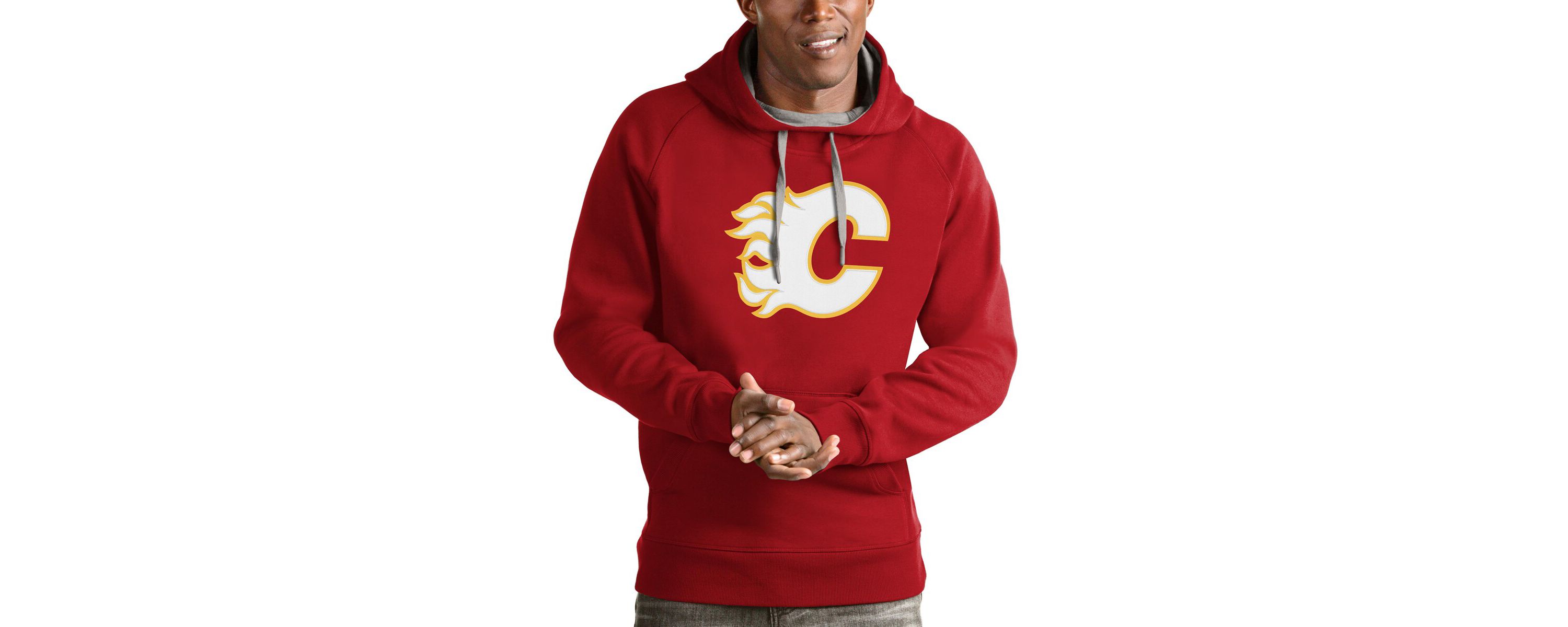 NHL Calgary Flames Logo Victory Pullover Hoodie