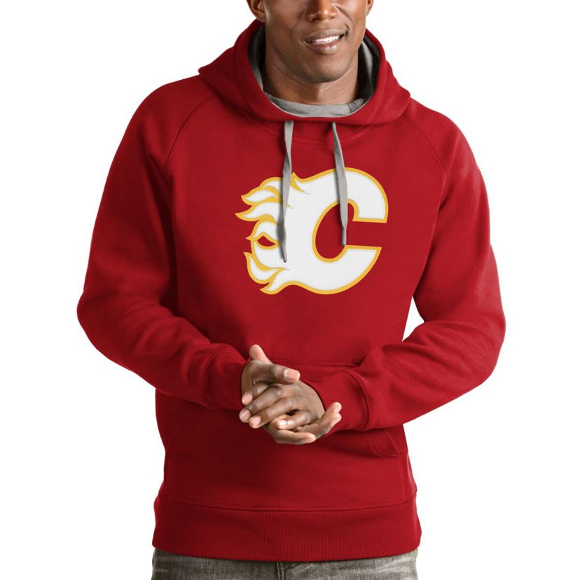 NHL Calgary Flames Logo Victory Pullover Hoodie