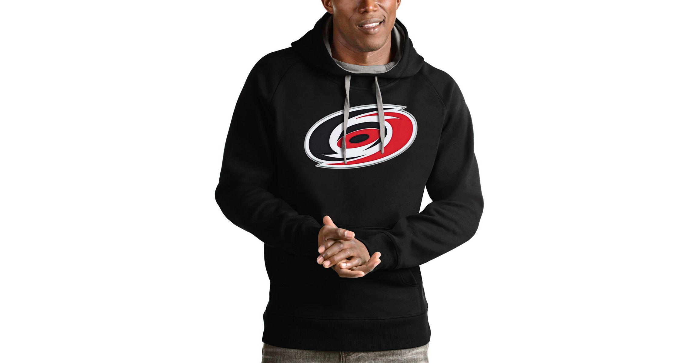 NHL Carolina Hurricanes Logo Victory Pullover Hoodie
