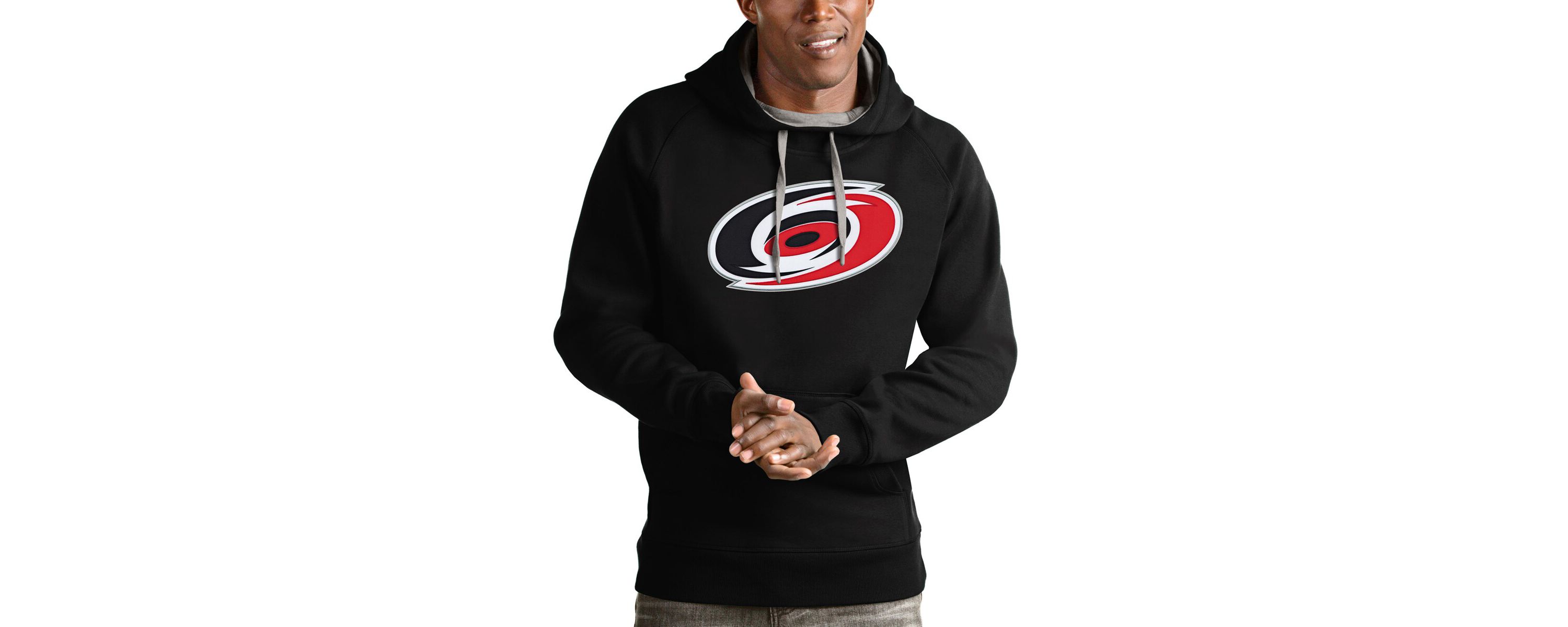 NHL Carolina Hurricanes Logo Victory Pullover Hoodie