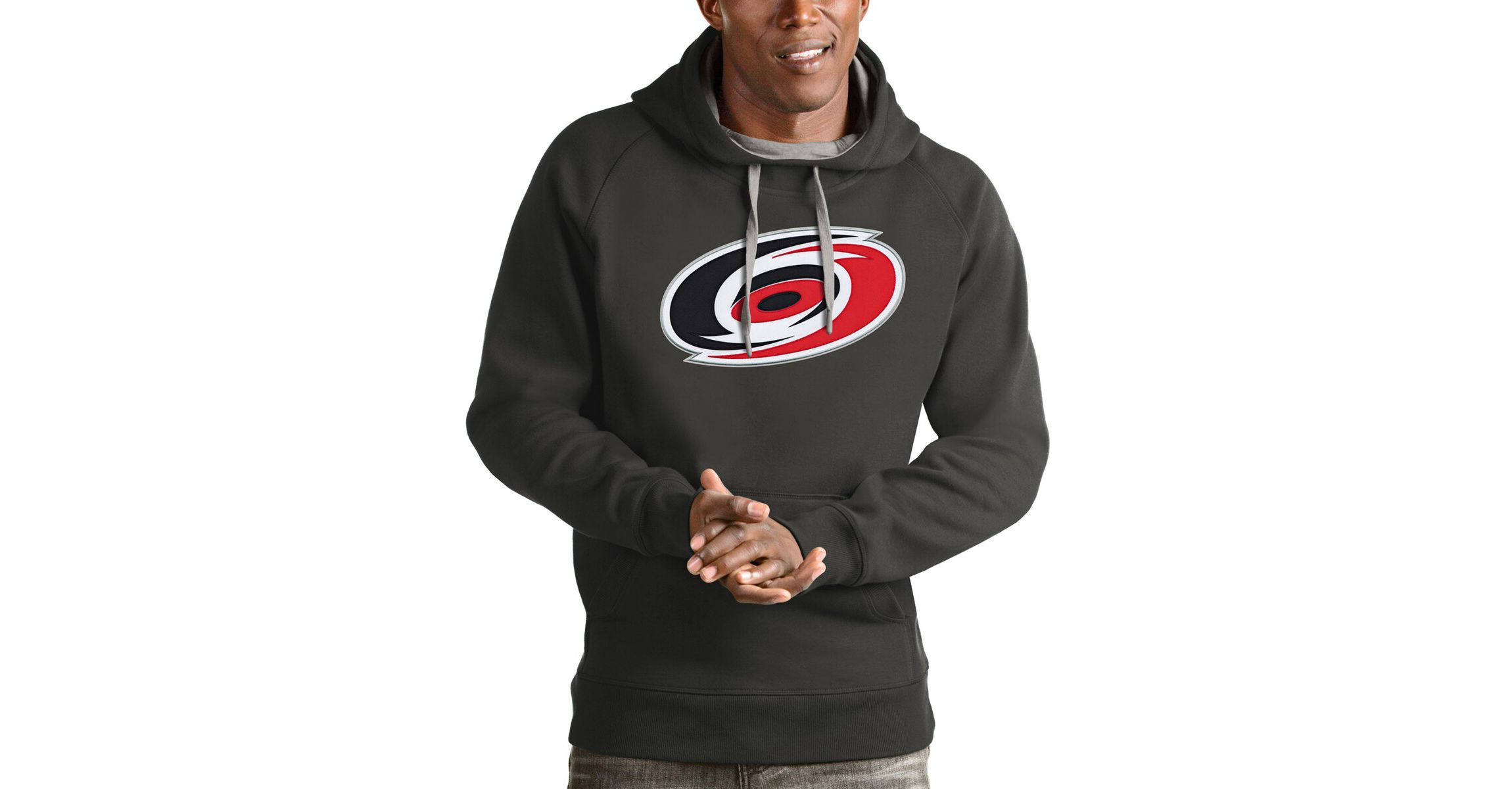 NHL Carolina Hurricanes Logo Victory Pullover Hoodie