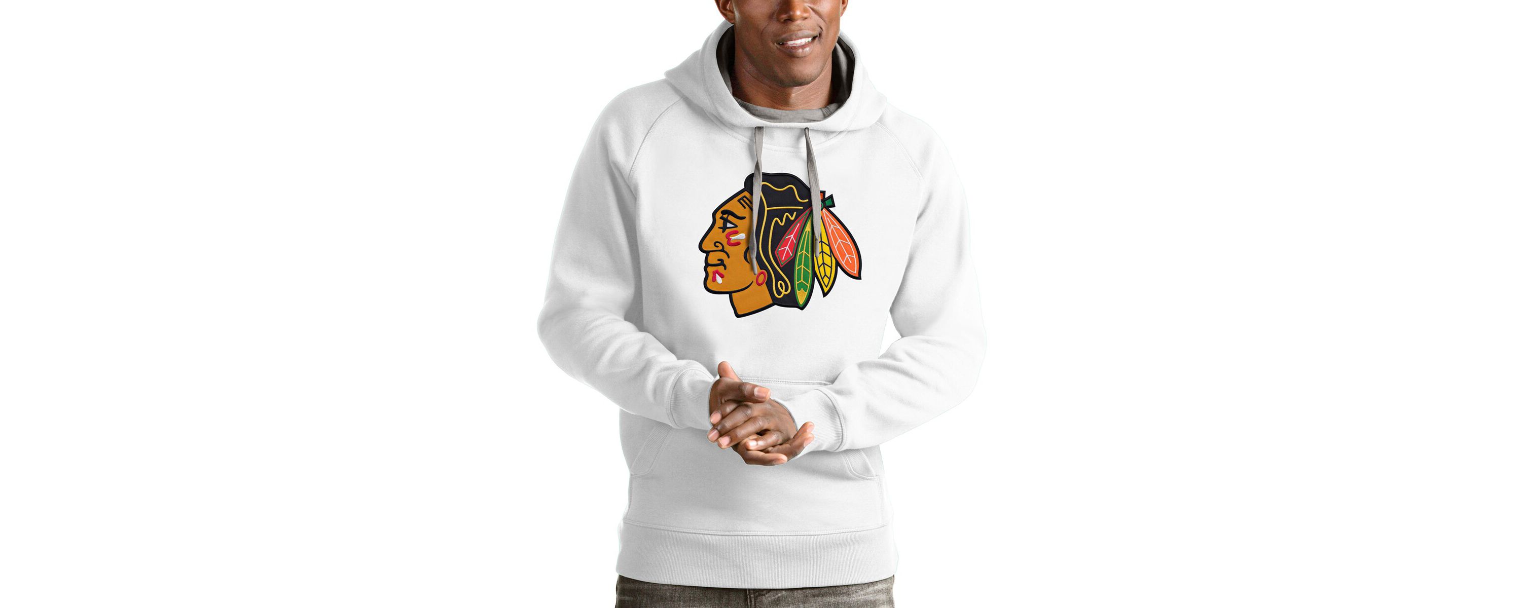 NHL Chicago Blackhawks Logo Victory Pullover Hoodie