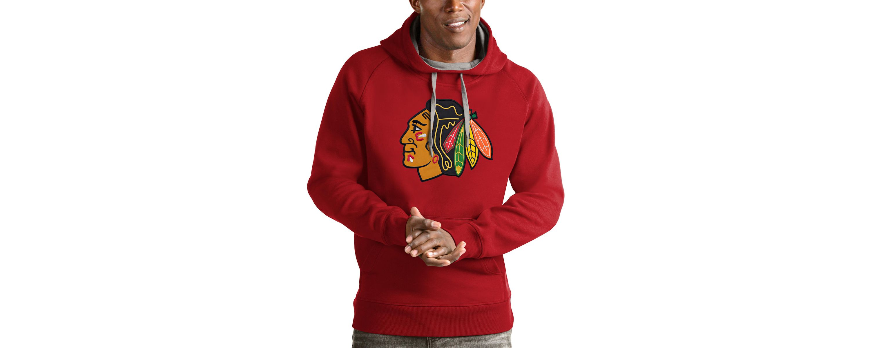 NHL Chicago Blackhawks Logo Victory Pullover Hoodie