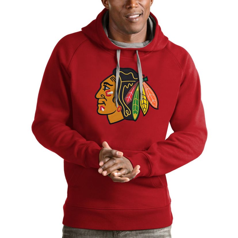 NHL Chicago Blackhawks Logo Victory Pullover Hoodie