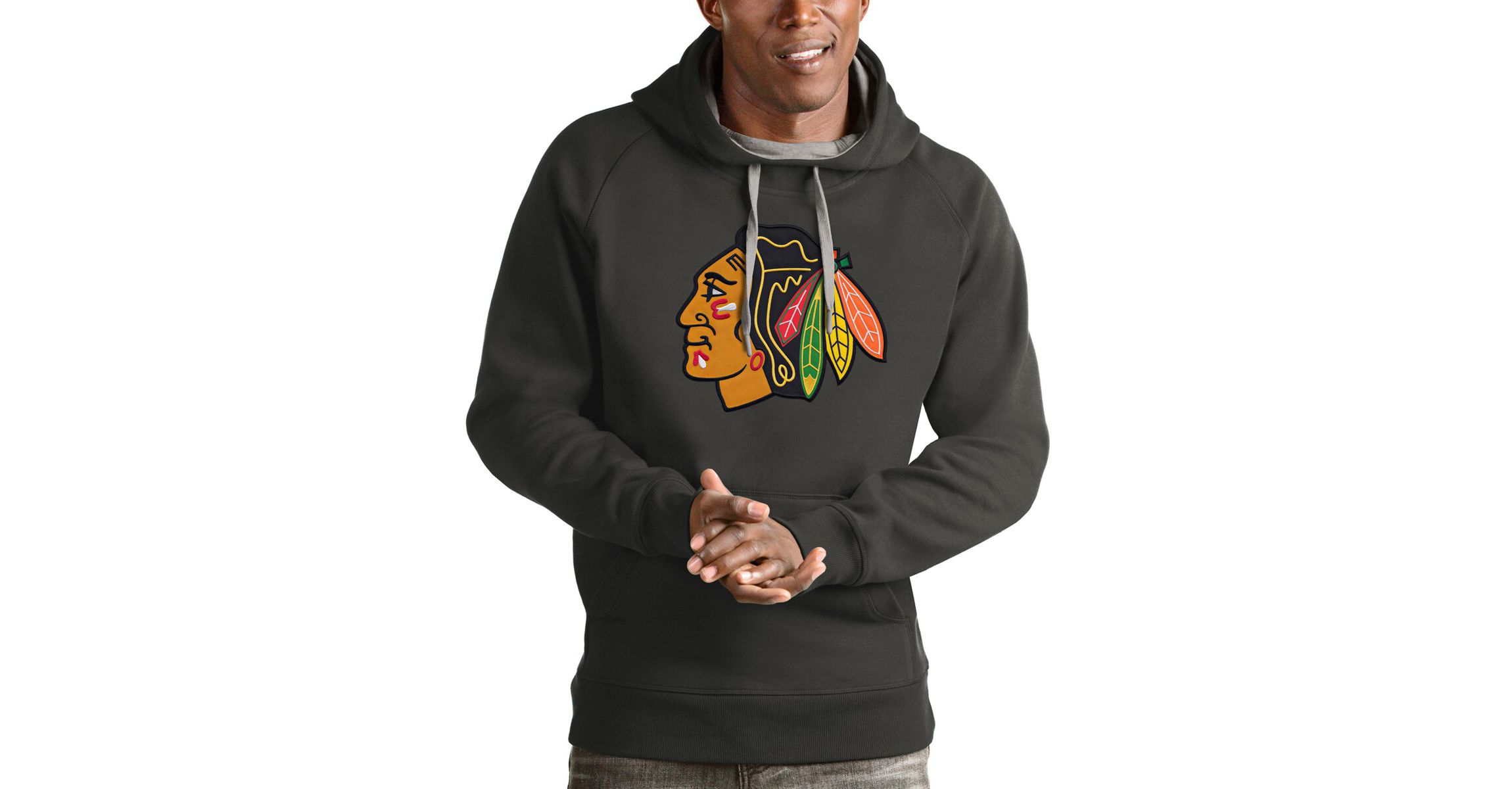 NHL Chicago Blackhawks Logo Victory Pullover Hoodie