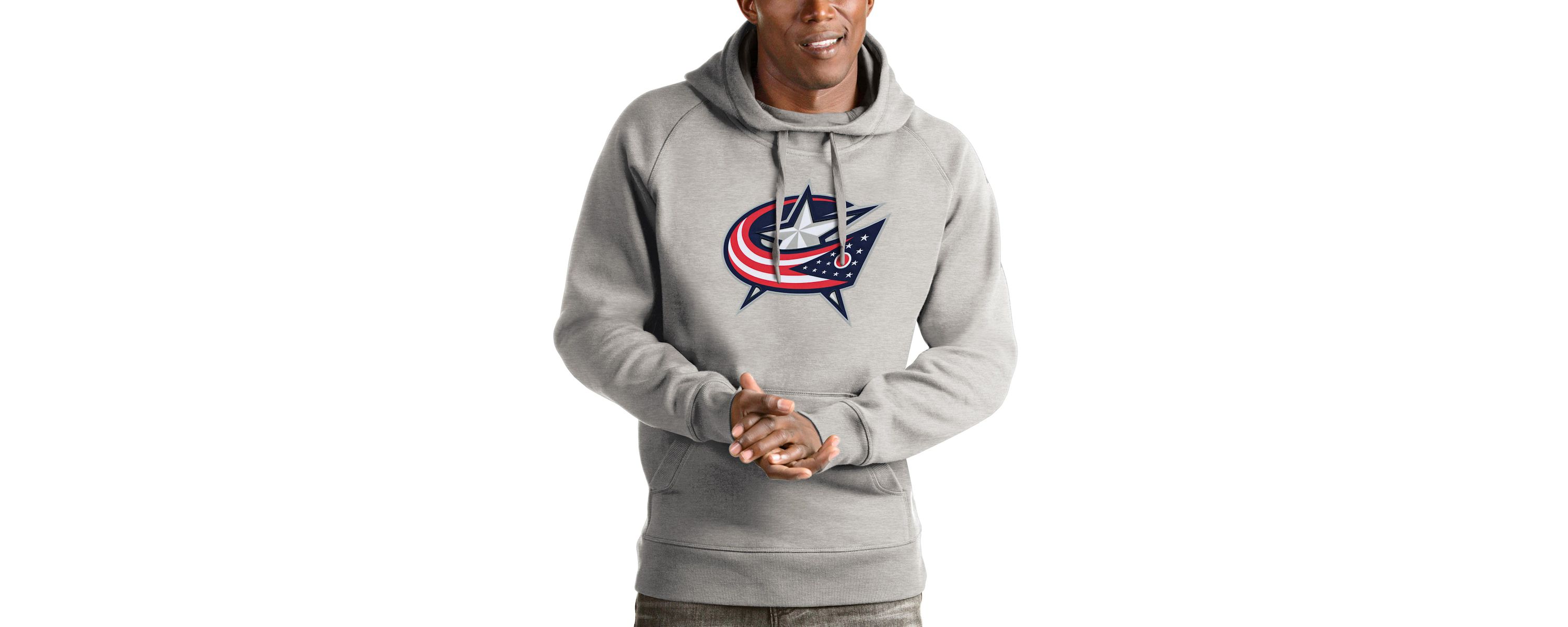 NHL ed Columbus Jackets Logo Victory Pullover Hoodie