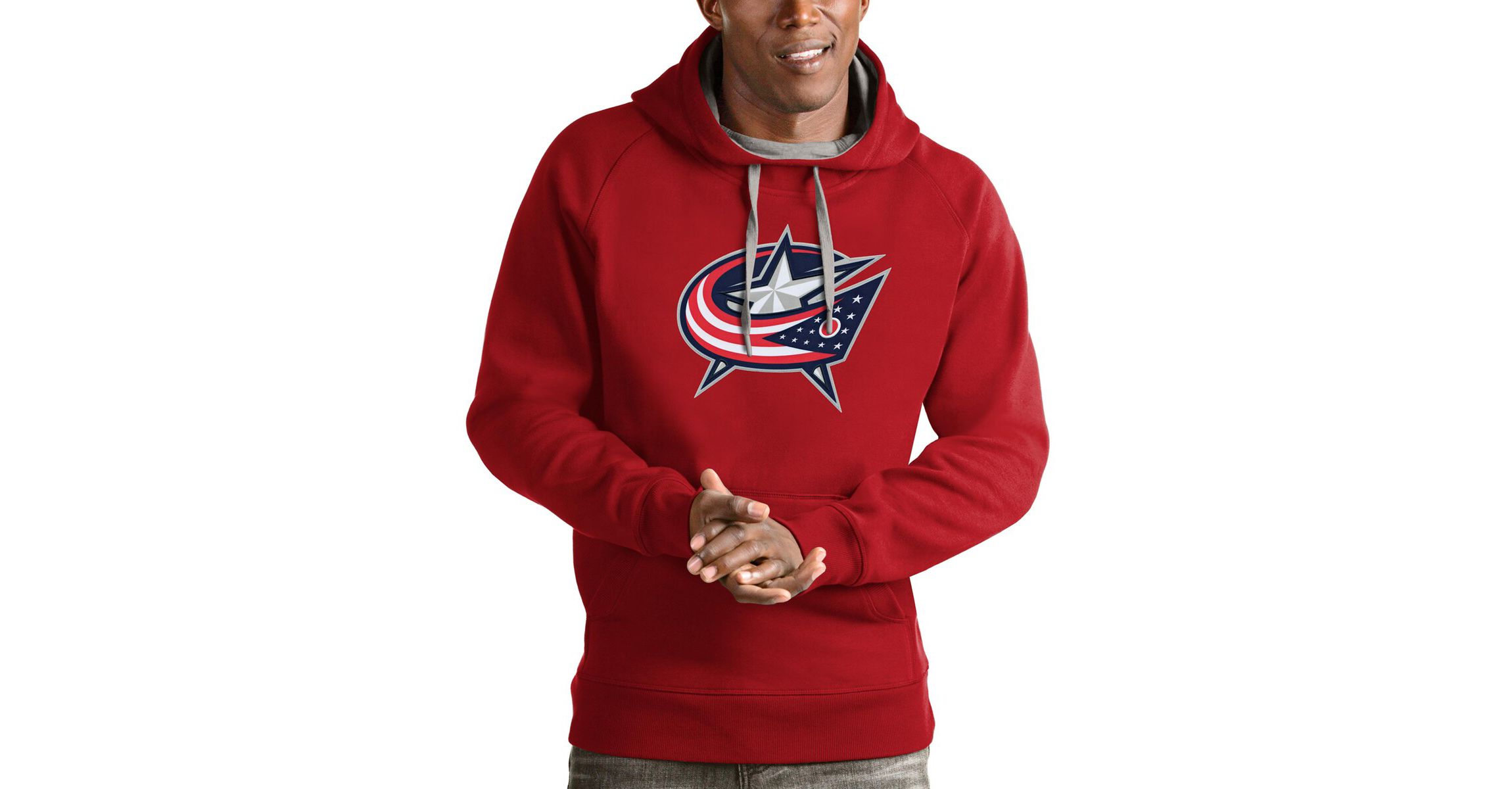 NHL Columbus Jackets Logo Victory Pullover Hoodie