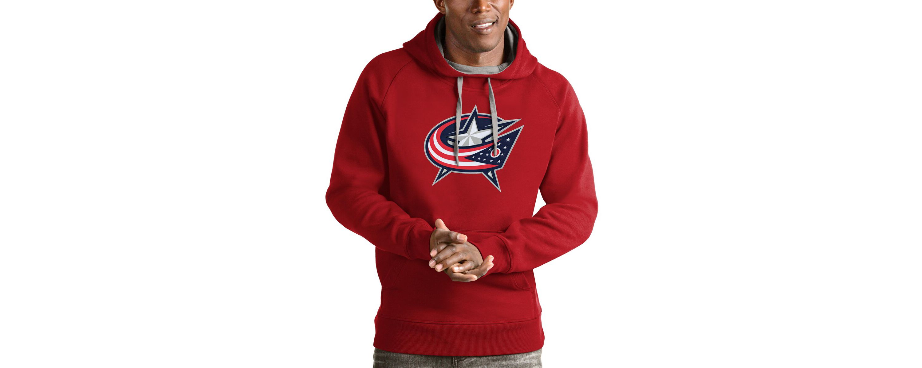 NHL Columbus Jackets Logo Victory Pullover Hoodie