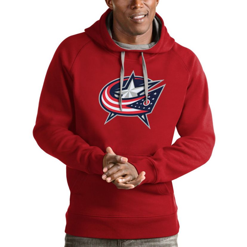 NHL Columbus Jackets Logo Victory Pullover Hoodie