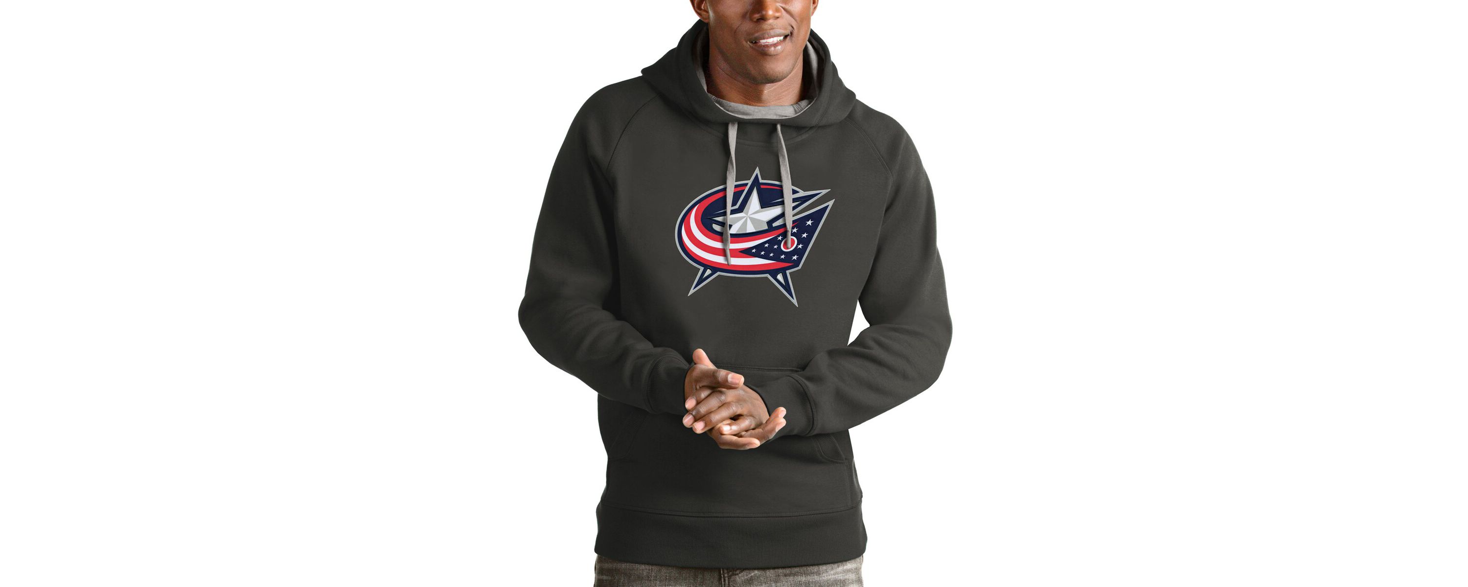 NHL Columbus Jackets Logo Victory Pullover Hoodie