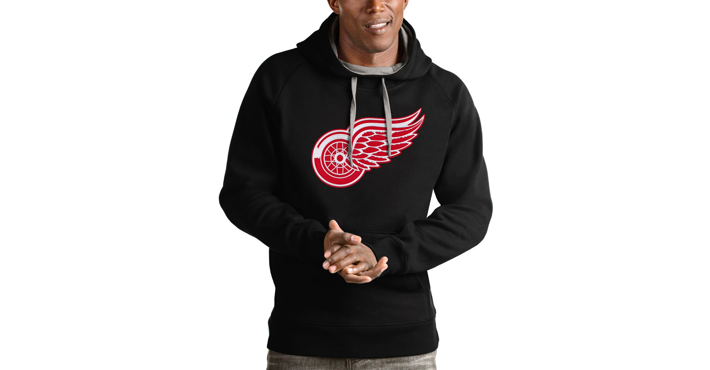 NHL Detroit Wings Logo Victory Pullover Hoodie