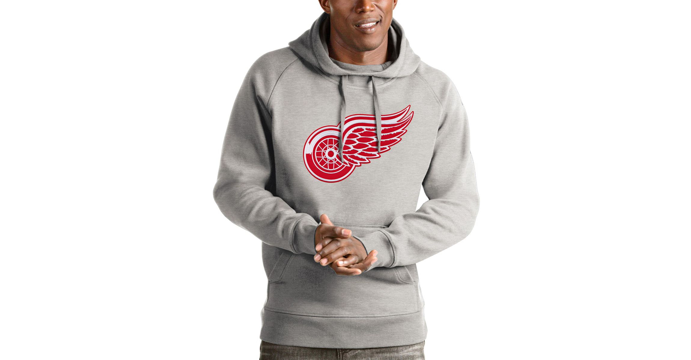 NHL ed Detroit Wings Logo Victory Pullover Hoodie