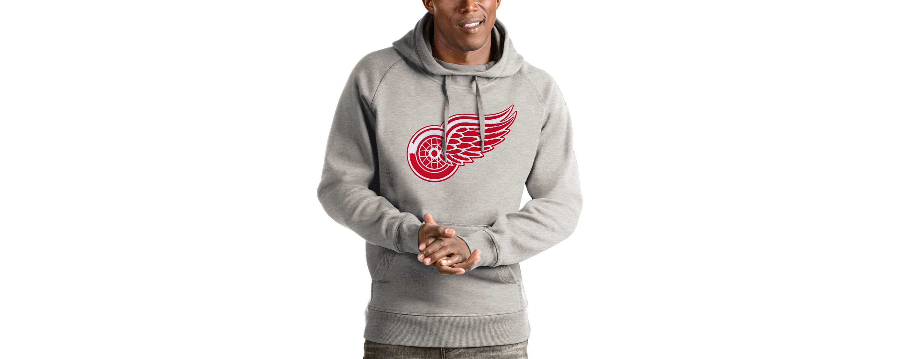 NHL ed Detroit Wings Logo Victory Pullover Hoodie