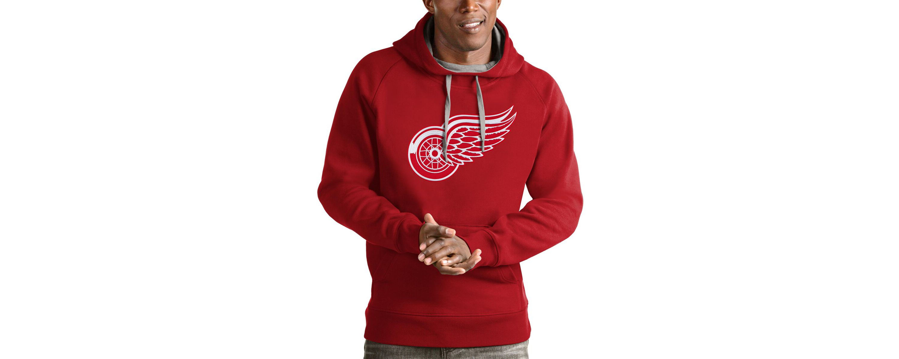 NHL Detroit Wings Logo Victory Pullover Hoodie