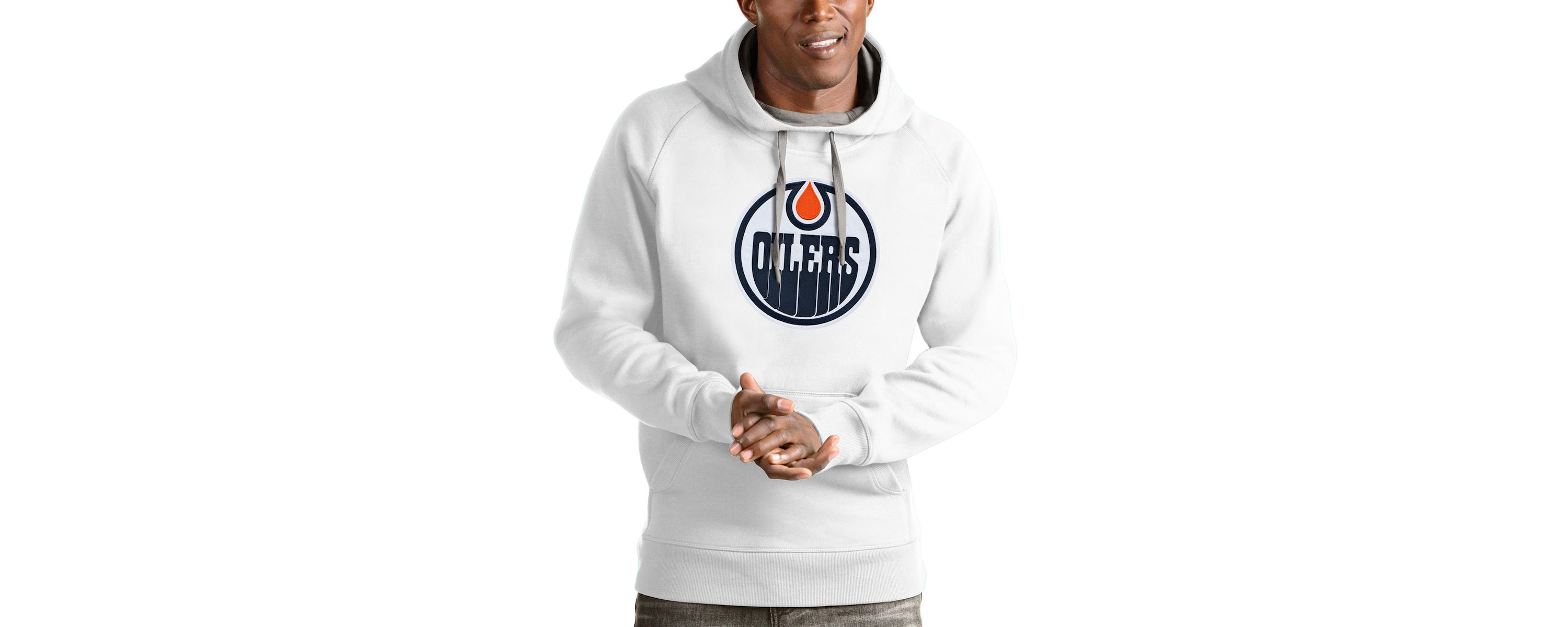 NHL Edmonton Oilers Logo Victory Pullover Hoodie