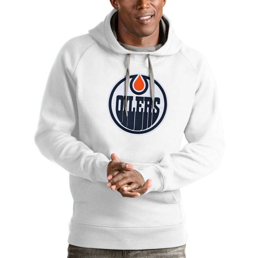 NHL Edmonton Oilers Logo Victory Pullover Hoodie