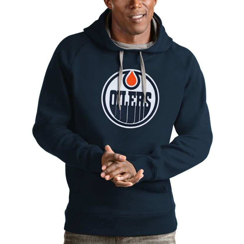 NHL Edmonton Oilers Logo Victory Pullover Hoodie