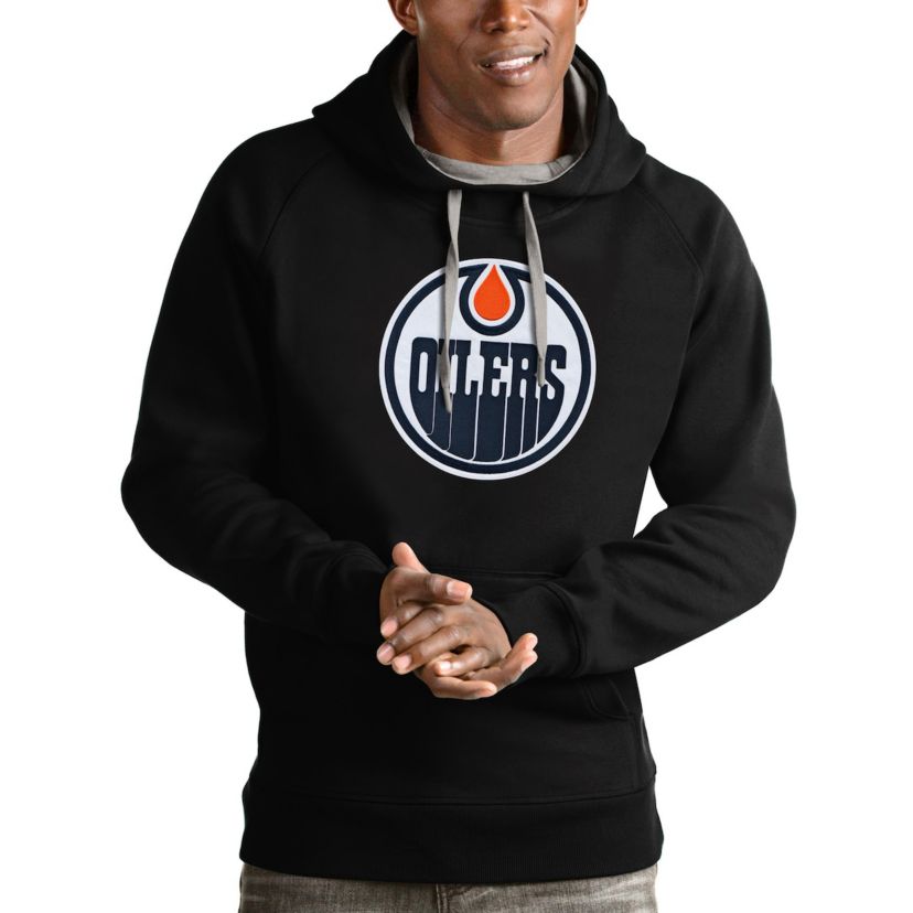 NHL Edmonton Oilers Logo Victory Pullover Hoodie