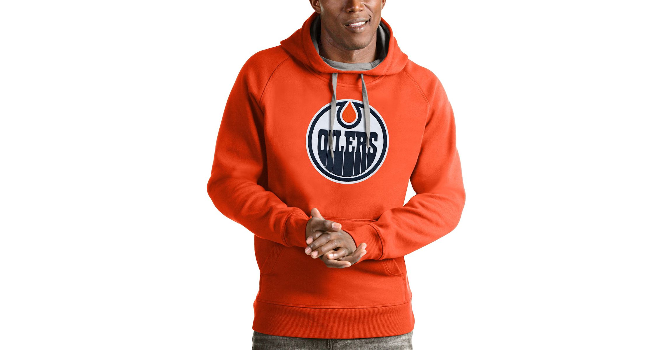 NHL Edmonton Oilers Logo Victory Pullover Hoodie