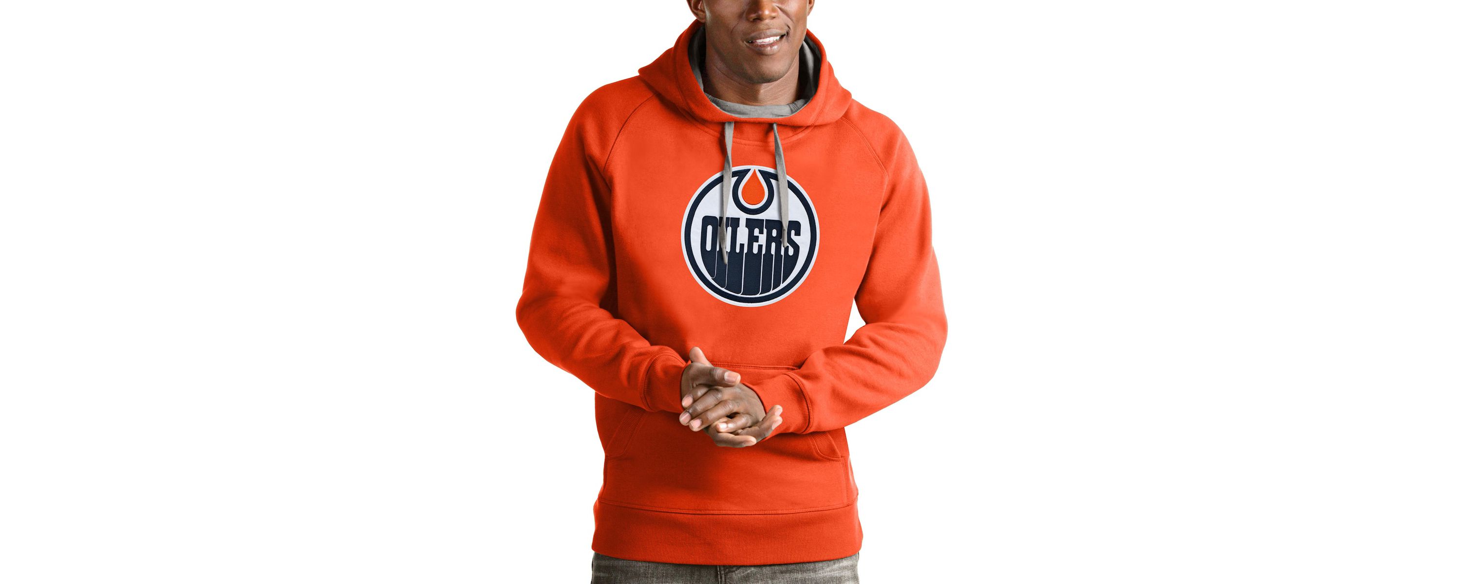 NHL Edmonton Oilers Logo Victory Pullover Hoodie