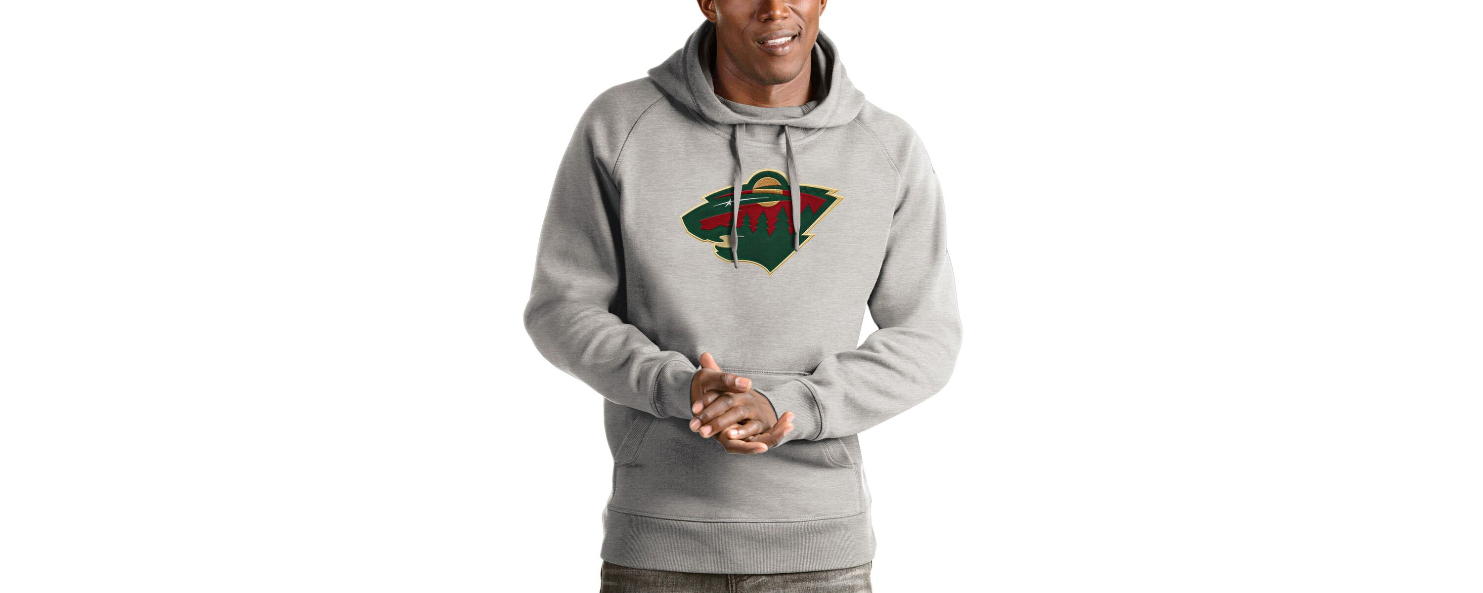 NHL ed Minnesota Wild Logo Victory Pullover Hoodie
