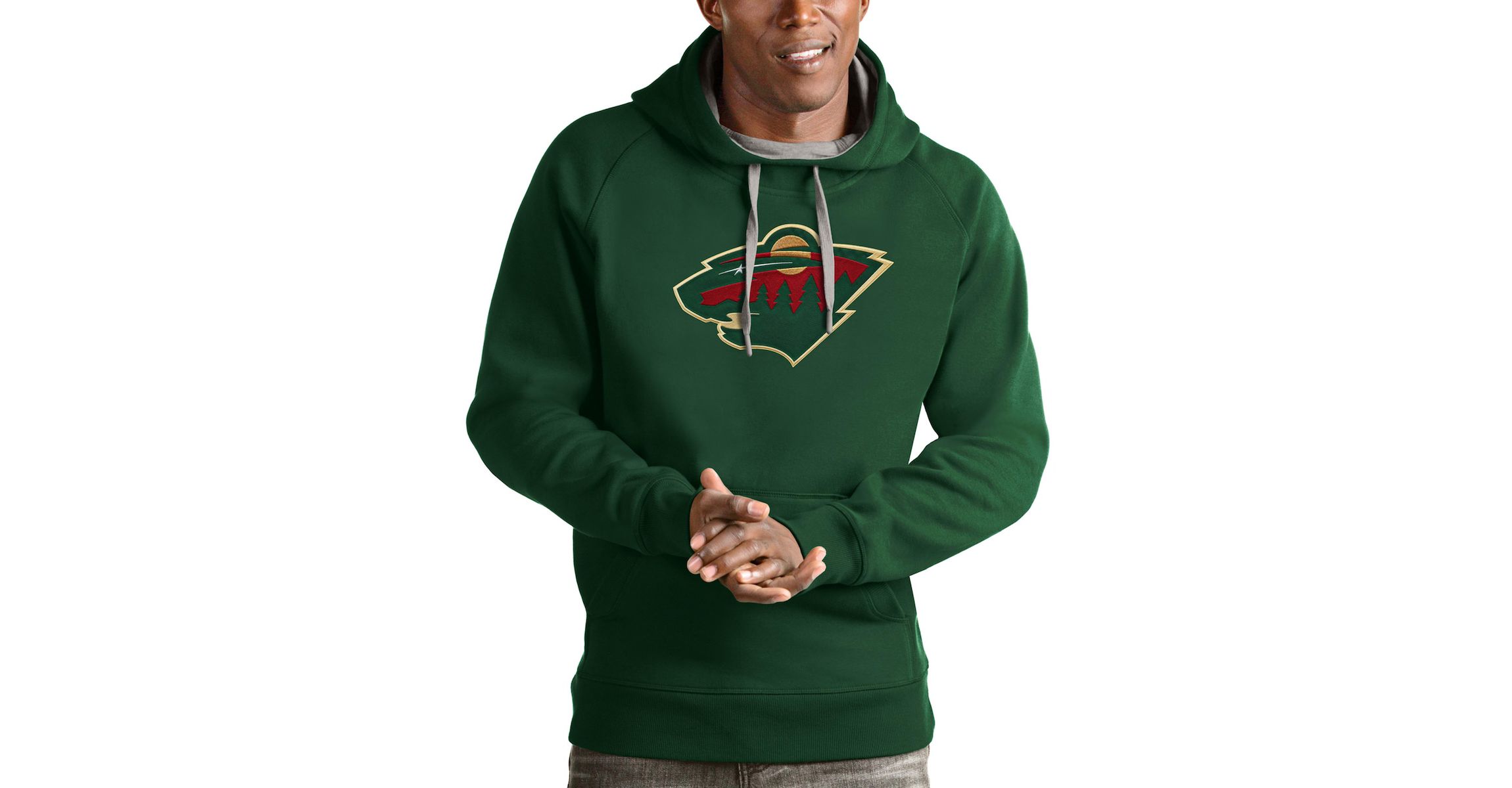 NHL Hunter Minnesota Wild Logo Victory Pullover Hoodie