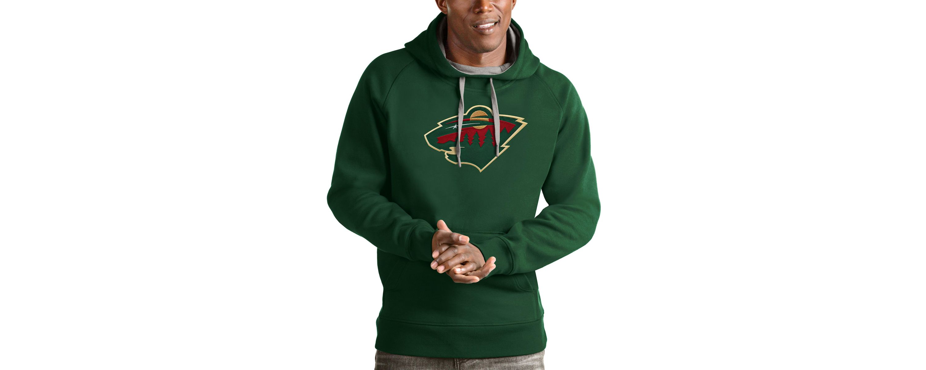NHL Hunter Minnesota Wild Logo Victory Pullover Hoodie