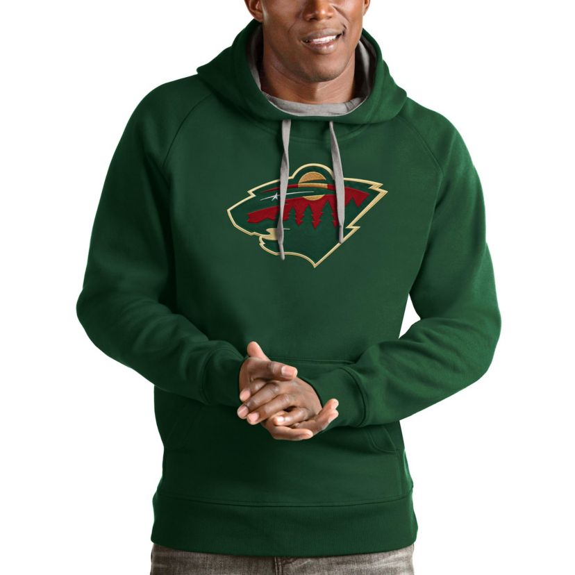 NHL Hunter Minnesota Wild Logo Victory Pullover Hoodie