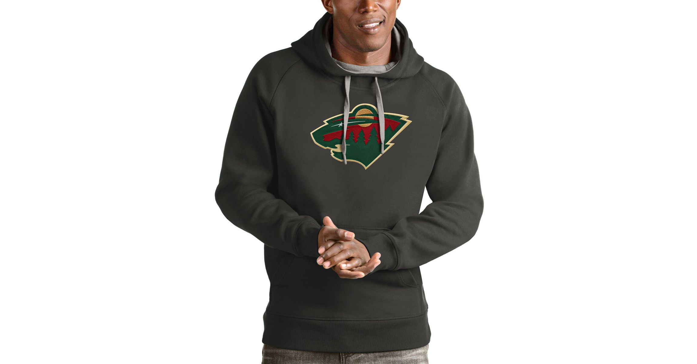 NHL Minnesota Wild Logo Victory Pullover Hoodie