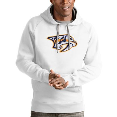 Antigua Men's NHL Nashville Predators Logo Victory Pullover Hoodie, White, XL